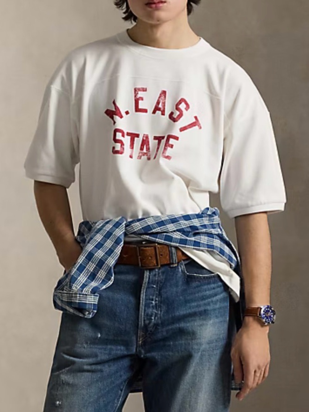 Polo Ralph Lauren Relaxed Fit Jersey Graphic T-Shirt | Ceramic White | size: S